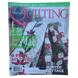 McCall's Quilting Magazine December 2003 22 Festive Favorites Holiday Patterns
